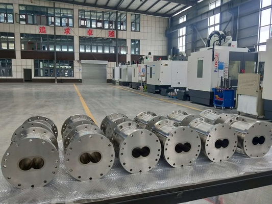 HIP Alloy Steel Barrel Cylinder Untuk Jerman Twin Screw Extruder