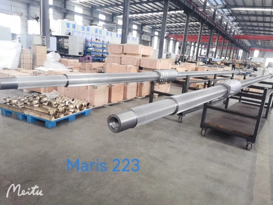 Screw Extruder Involute Spline Shaft Cold Rolling Shaft untuk Industri Film