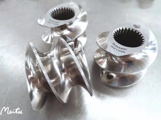CNC Machining 41CrAlMo7 38CrMoAla Segmen Sekrup Tahan Korosi Untuk Pelletizer