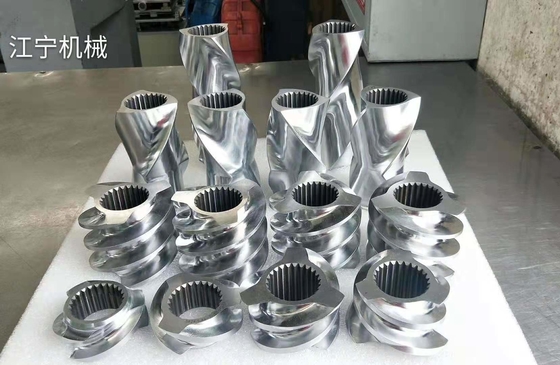 Clextral BC92 Twin Screw Extruder Elemen Sekrup suku cadang untuk Industri Teknik Plastik