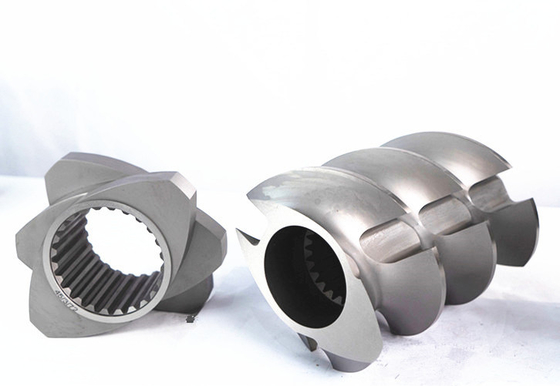 CTE extruder 2 Flighted Thansfer 3 Flighted elemen sekrup untuk industri plastik