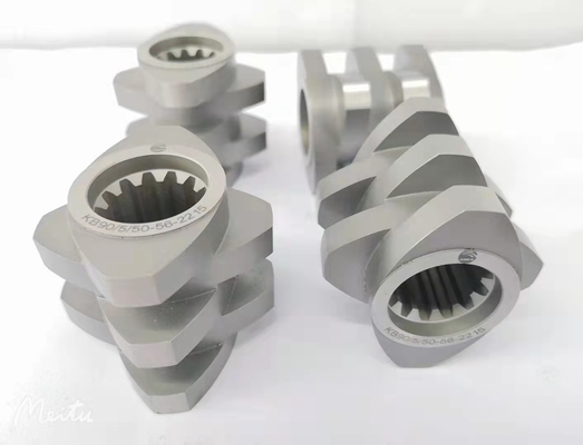 Model 223 41CrAlMo7 38CrMoAl Twin Screw Counter Rotating Extruder untuk Petroleum dan Performance