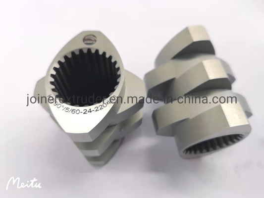 Ketahanan Precision CNC Machining Extruder Siklus Barel Sekrup persegi panjang