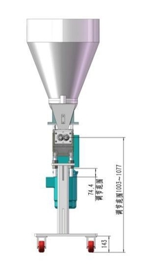 CWJ-25 Kapasitas Tinggi Extruder Side Feeders Membantu Makan Dan Meningkatkan Throughput