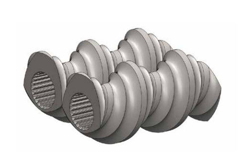 Elemen Unta Mesin Extruder Sekrup Ganda Khusus Untuk Industri Powder Coating