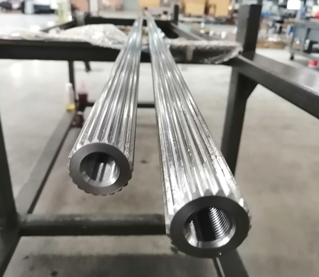 Twin Screw Extruder Involute Spline Shaft Cold Rolling Shafts suku cadang untuk industri plastik