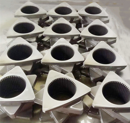 Barel Sekrup Tahan Aus Kurimoto 500mm Plastik Extruder Melibatkan Elemen Spline