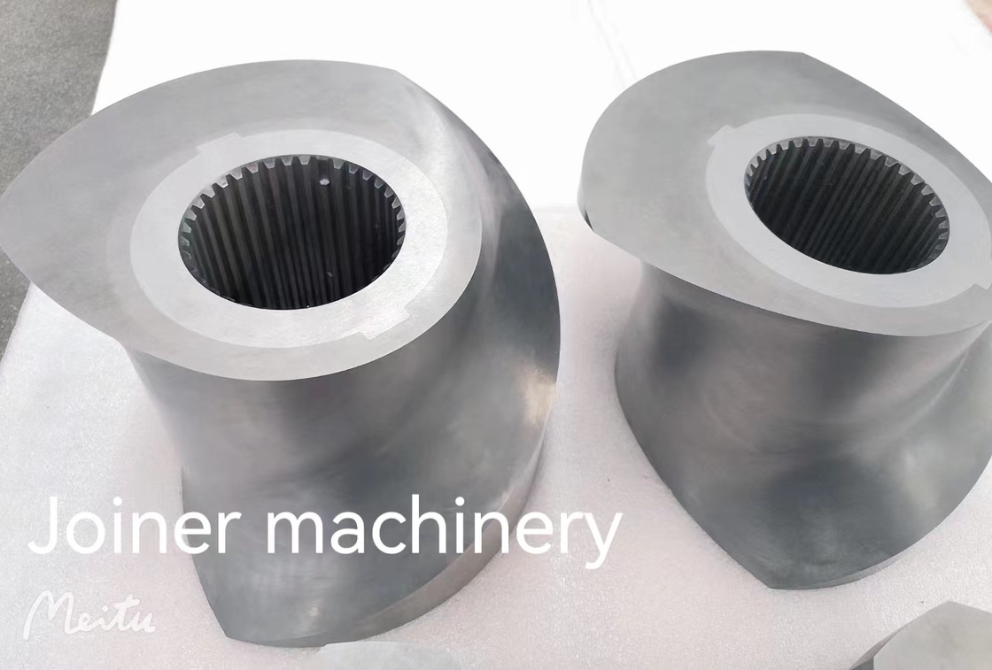 JSW Steel Works Twin Screw Extruder Elemen Sekrup untuk Industri Makanan Hewan Peliharaan