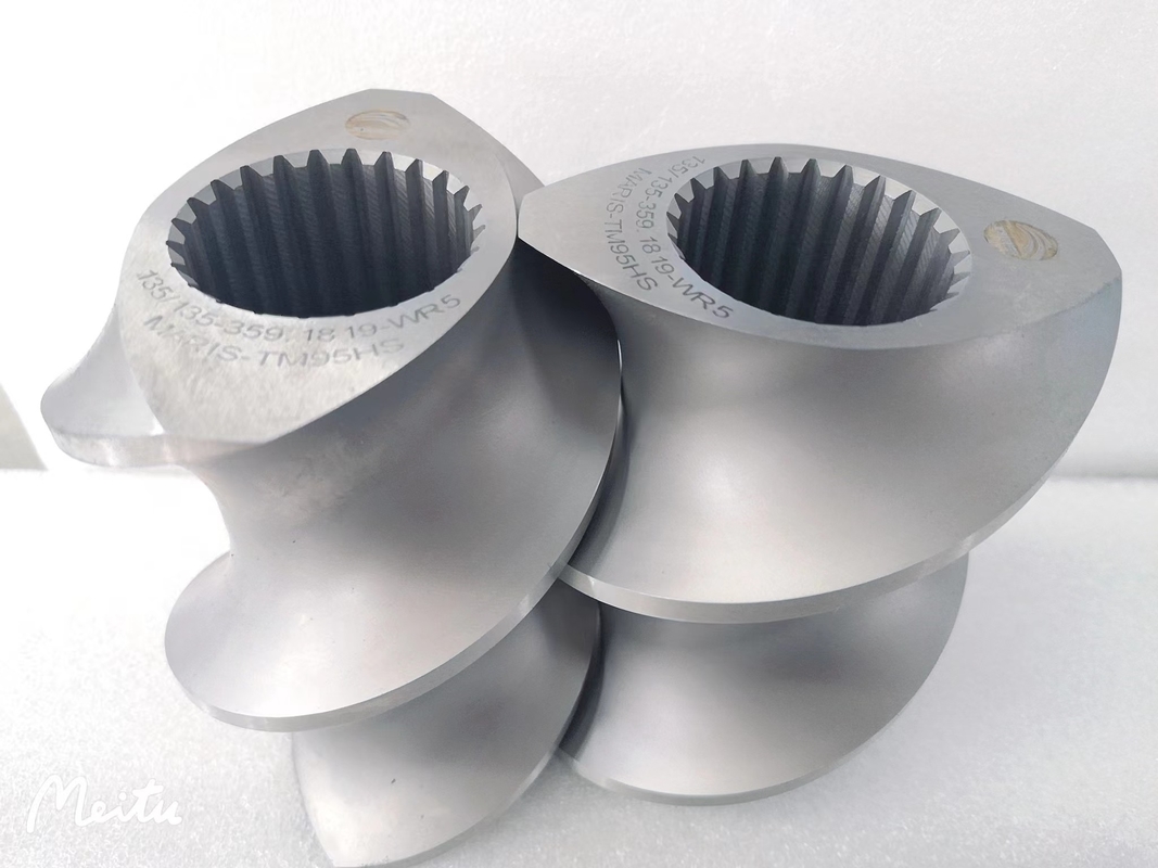 Parallel Screw Dan Barrel Twin Screw Extruder Elements Maris 95 Untuk Ekstrusi Pipa PVC
