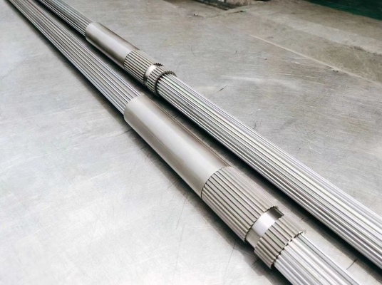40CrNiMoA Materials Twin Screw Extruder Shafts Dengan Sistem Pendingin