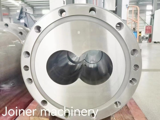CNC Machining Co-rotating Twin Screw Extruders Mesin Screw Barrel Silinder untuk Makanan yang Dibungkus
