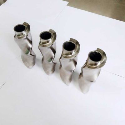 70 Three Flighted Kneading Block, Elemen Extruder Sekrup Kembar Ukuran Kompak