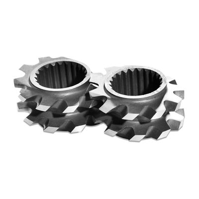 57.6mm Dia TEM48SS Kneading Block, Twin Screw Extruder Elements Desain Khusus