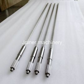 Twin Screw Shaft Plastik Extruder Screw Desain Extruder Screw Parts Bahan DH2F