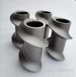 Double Screw Extruders HRC58-62 Extrusion Machine Spare Parts Untuk Talc Mica oleh Joiner