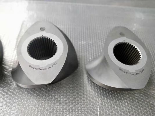 Tungsten Petrochemical 350 Extruder Screw Elements Dengan Abrasi Tinggi
