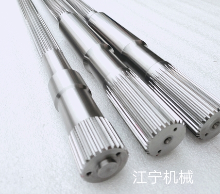 Poros Transmisi Extruder Sekrup Kembar Spline Involute Tinggi Torsi Tinggi yang Tahan Lama