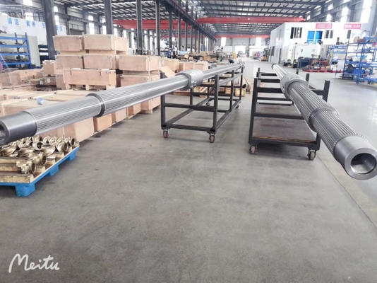 Cold Rolling Shafts Plastic Twin Screw Extruders Bagian ZE55 untuk Makanan PET yang Dipompa