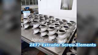 Elemen Sekrup Ekstruder ZE77 HRC58-62 Kualitas Terbaik